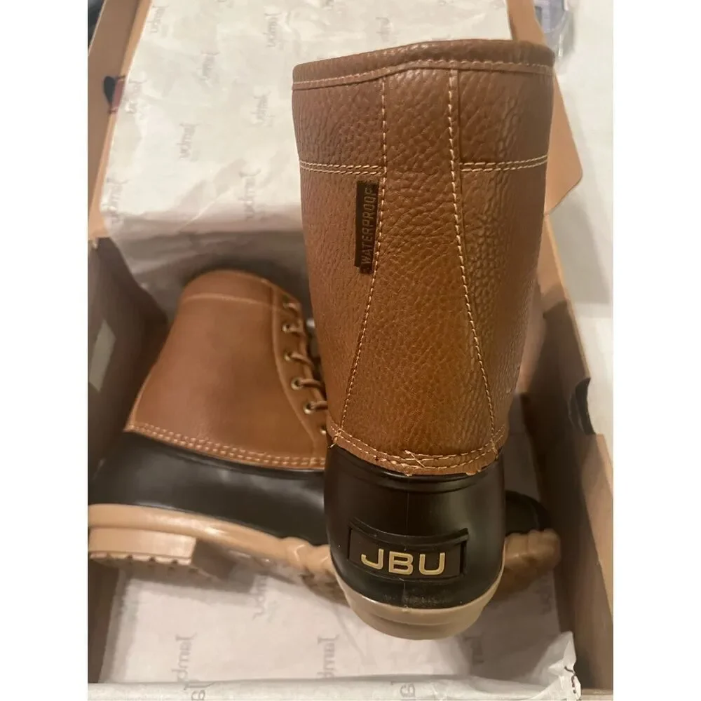 NEW NIB JBU by Jambu TAN Men's Maine Duck Boot, US 9M Waterproof